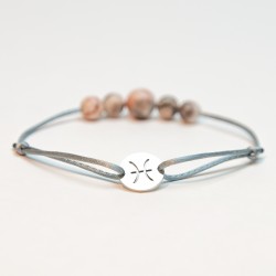 Ryby - Saténový náramek