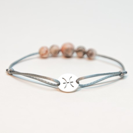 Ryby - Saténový náramek