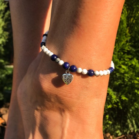 Kotníkový náramek Lapis lazuli