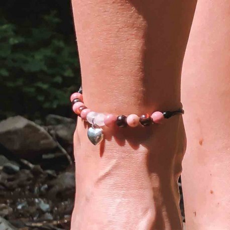 Kotníkový náramek Baculaté srdce