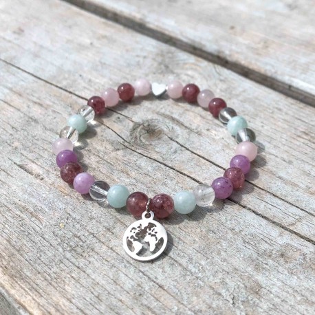 Barbie minerální náramek