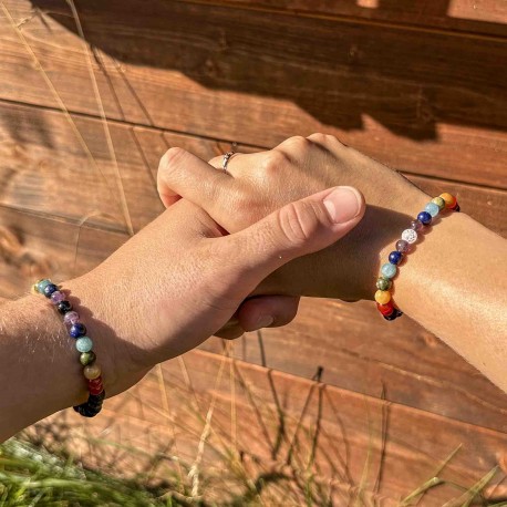 Párové minerální náramky Noctis / pánský + dámský