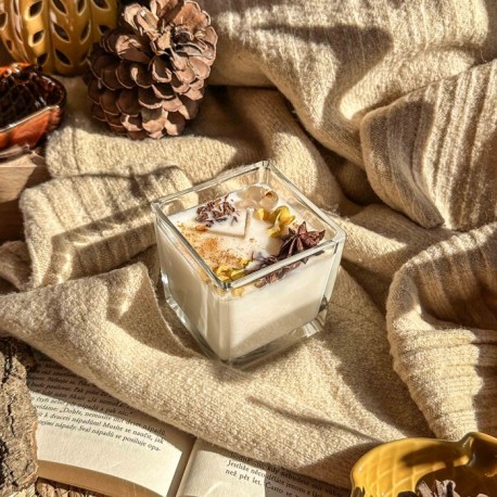 Svíčka Hranatá - 250 ml - sójová svíčka