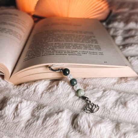 Minerální záložka do knížky - Lotosový květ