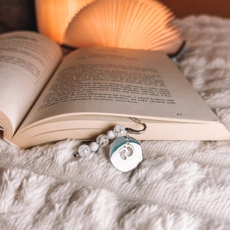 Minerální záložka do knížky - Baby feet