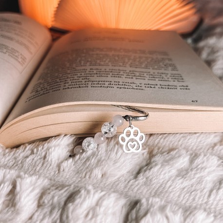 Minerální záložka do knížky - Tlapička