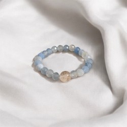 Minerální prsten - Akvamarín