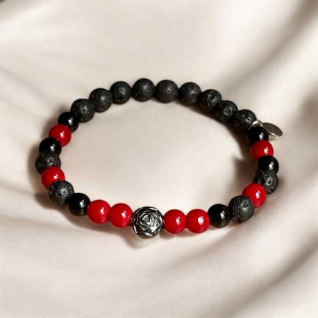 Rubra - minerální náramek / dámská velikost