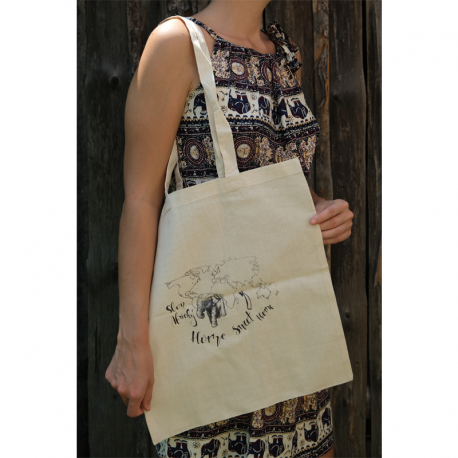 Plátěná eco taška - Home sweet home