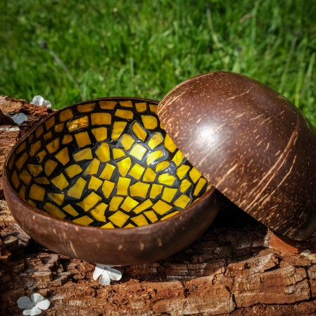 Kokosová miska se střípky mušlí