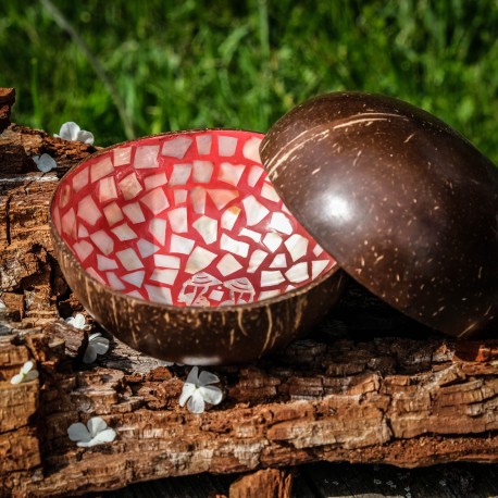 Kokosová miska se střípky mušlí